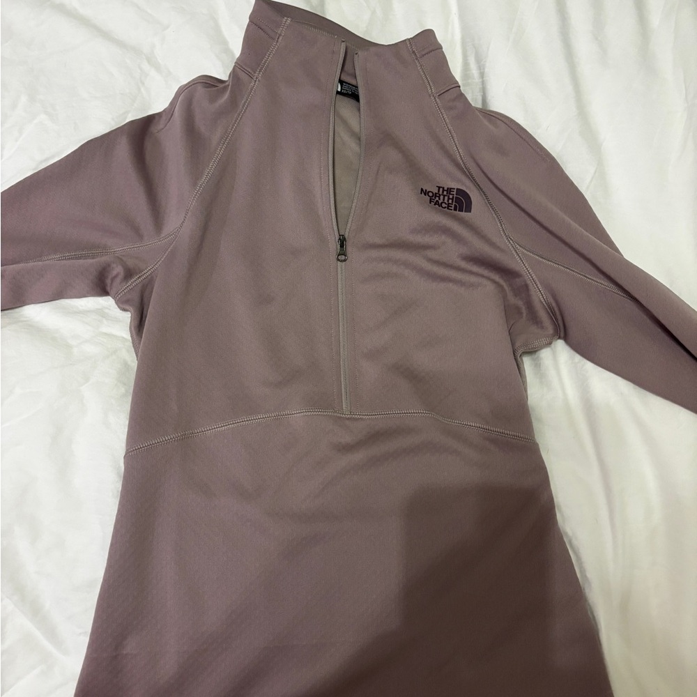 The North Face Mauve Quarter-Zip Pullover